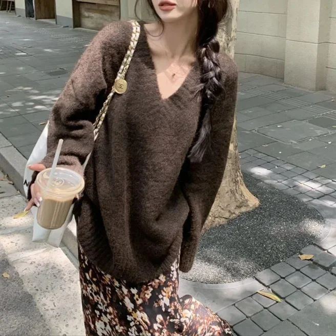 Maglione con scollo a V -