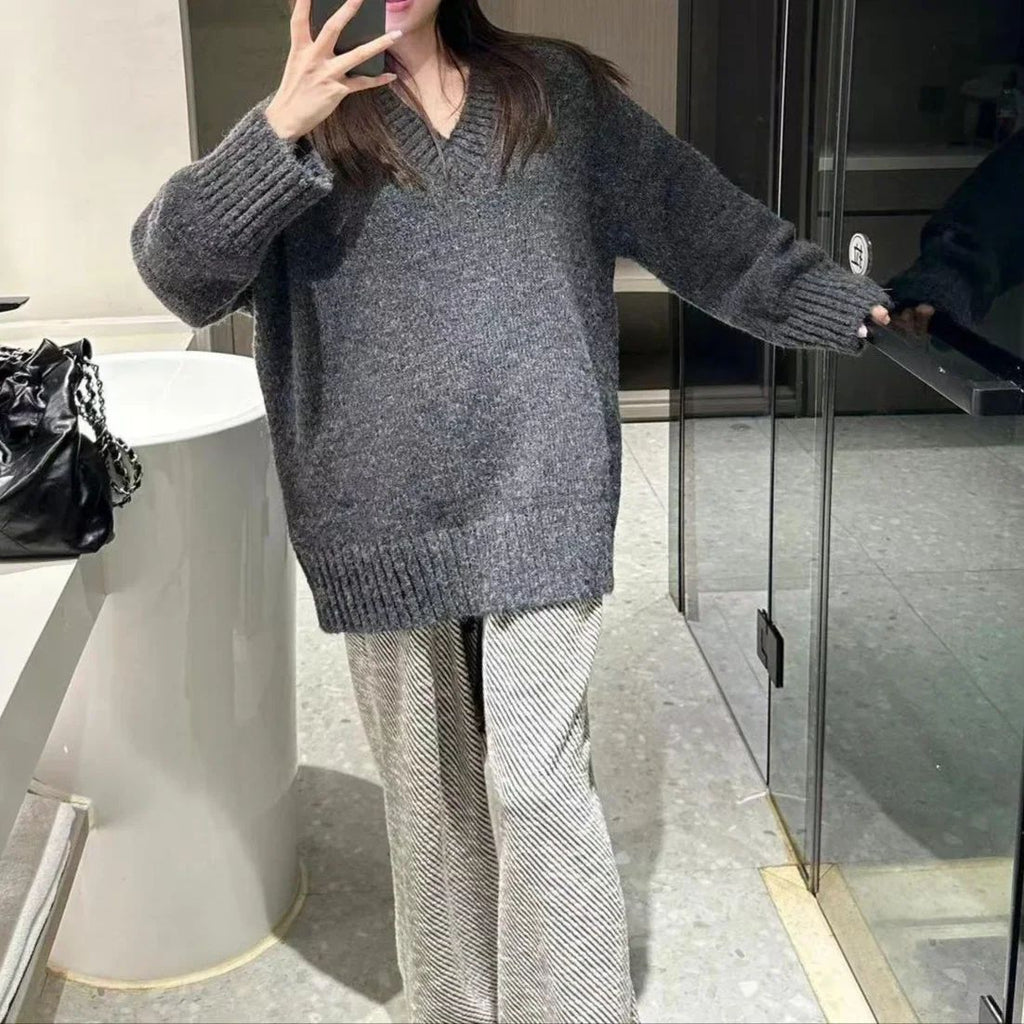 Maglione con scollo a V -